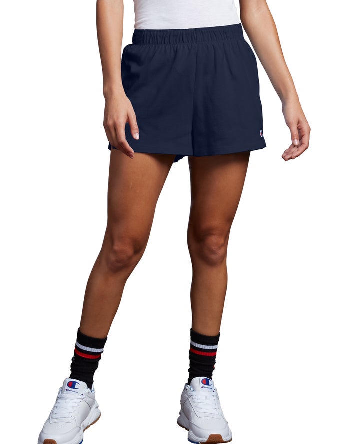 Champion Womens Shorts NZ - Practice 3.5 Navy ( 4236-AHXVB )